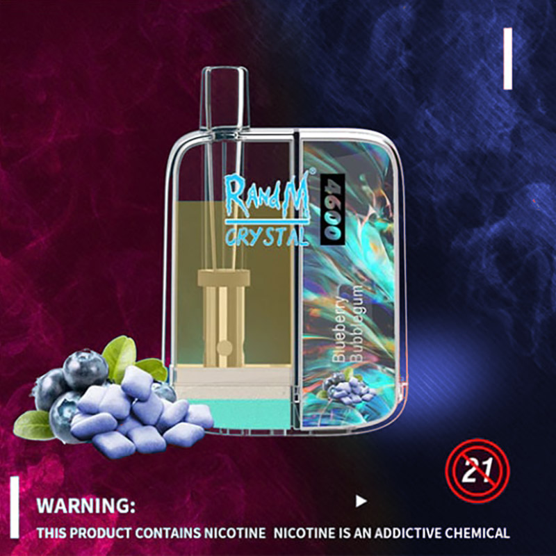 RandM Crystal 4600 Puff Rechargeable E-cigarette Vape Disposable