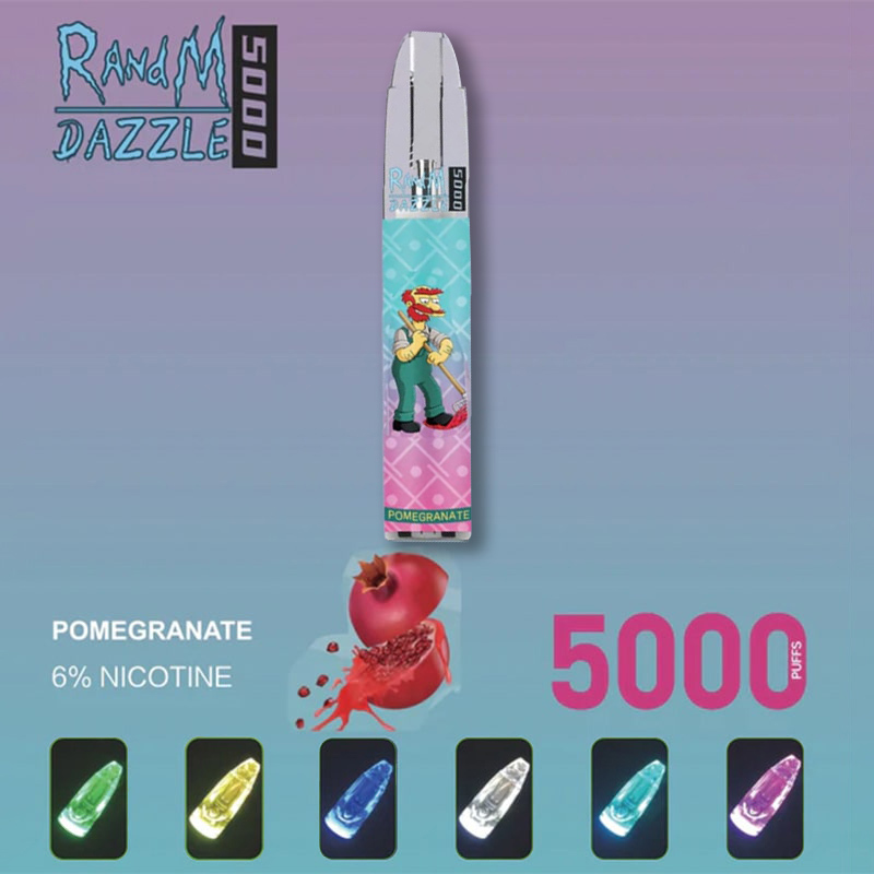 RandM Dazzle 5000 Puff Atomizer Vape 5% N Disposable Vape