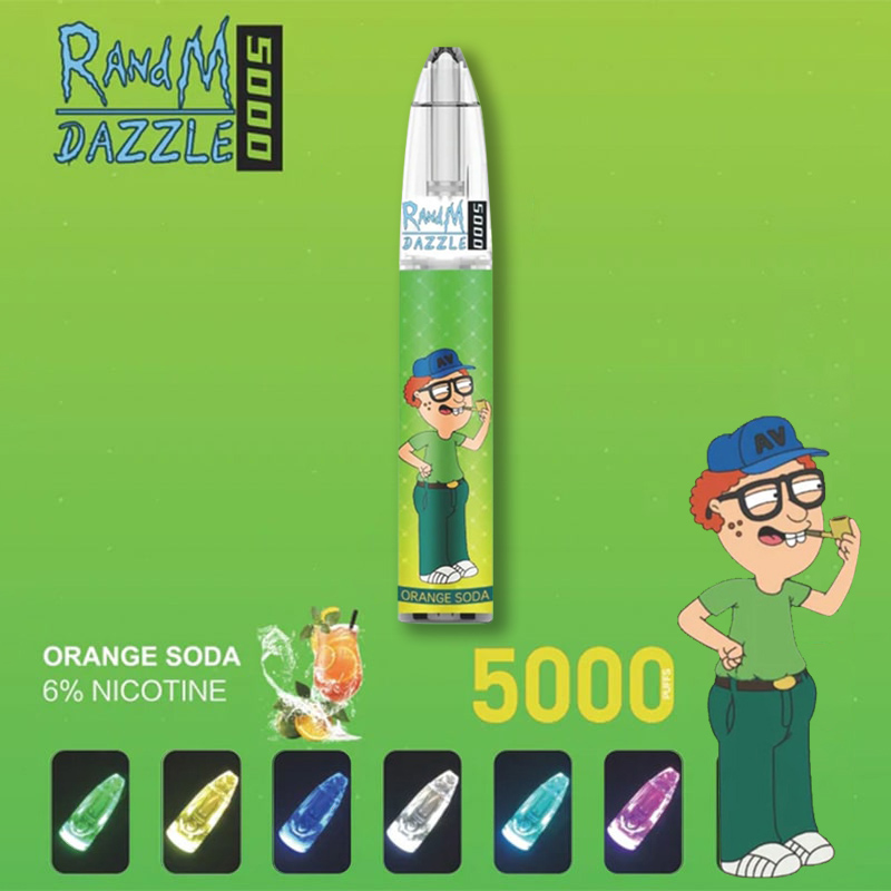 RandM Dazzle 5000 Puff E Cig Vape Pen Smooth Throat Hit