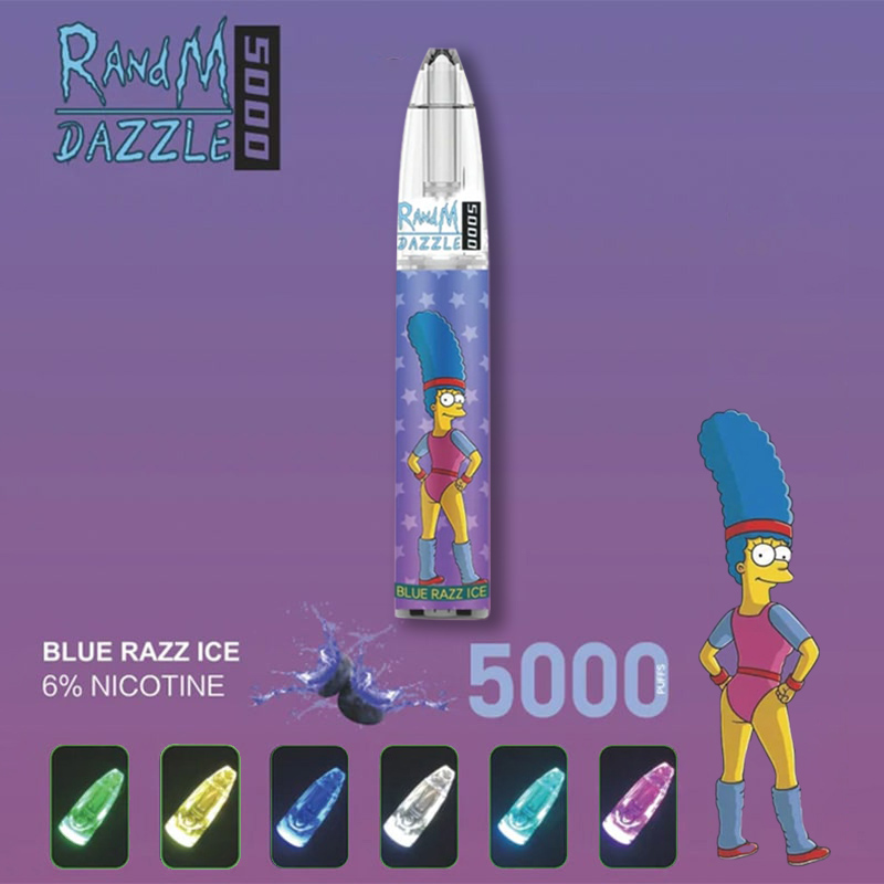 RandM Dazzle 5000 Puff Rechargeable E-cigarette Vape Disposable